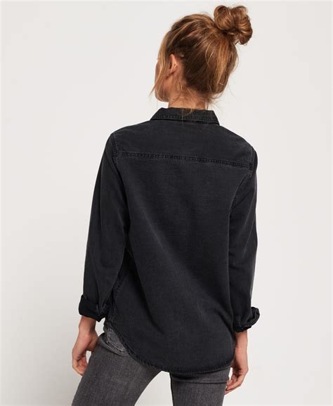 chemise en jean oversize femme|Chemises en jean pour femme .